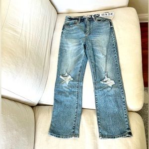 Daze high waisted straight leg jeans